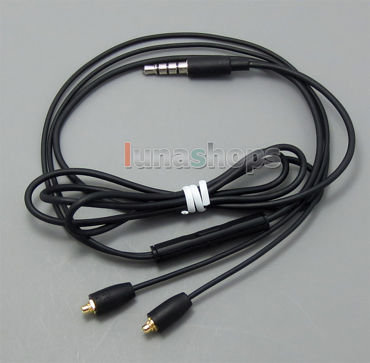 With Mic Remote Volume Control Cable For Shure Se846 se535 se425 se315 se215 Earphone