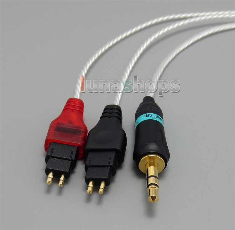 3.5mm 5N OCC + Silver Plated Headphone Cable For Sennheiser HD25 HD265 HD535 HD222 HD224 HD230 HD250 Lin