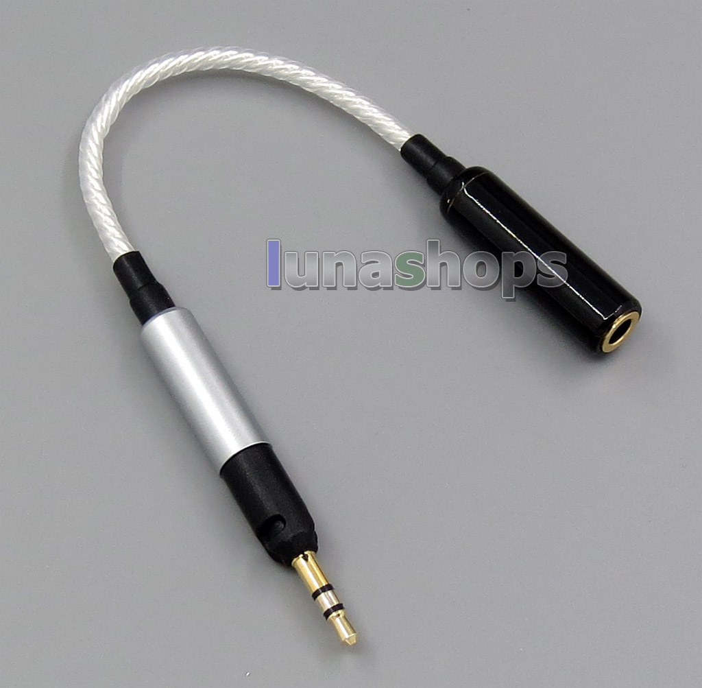 Silver Plated Headphone Cable For Sennheiser HD598 HD558 HD518 To 3.5mm Female