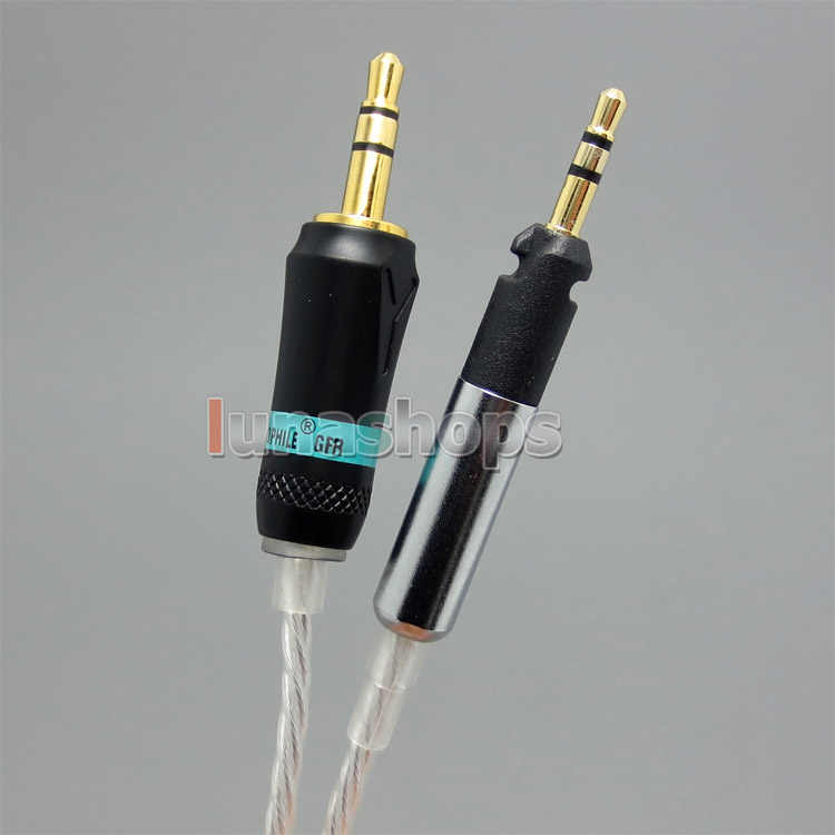 3.5mm 5N OCC + Silver Plated Copper Cable For Sennheiser HD6 HD7 HD8 HD6 MIX DJ HD595 Headphone