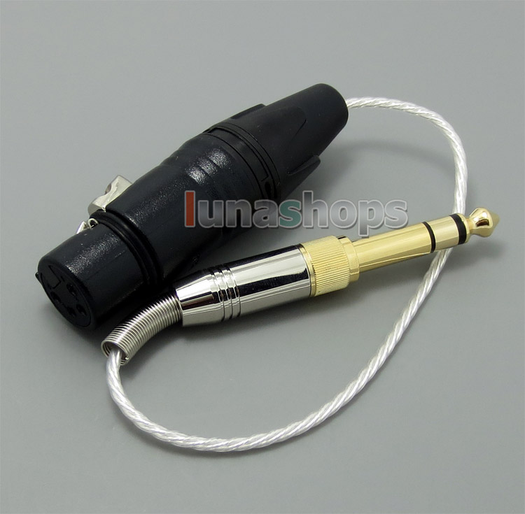 4 Pins XLR Male Balanced Connect To TRS 6.5mm 3.5mm Adapter Converter Cable