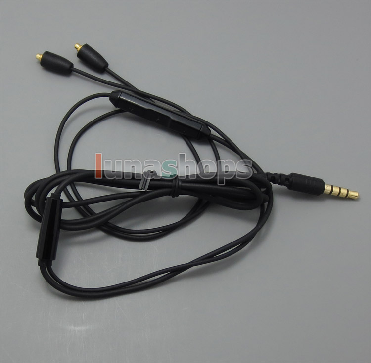 Mic Remote Volume Earphone Cable For Shure Se846 se535 se425 se315 se215 (Iphone Ipad Itouch) 