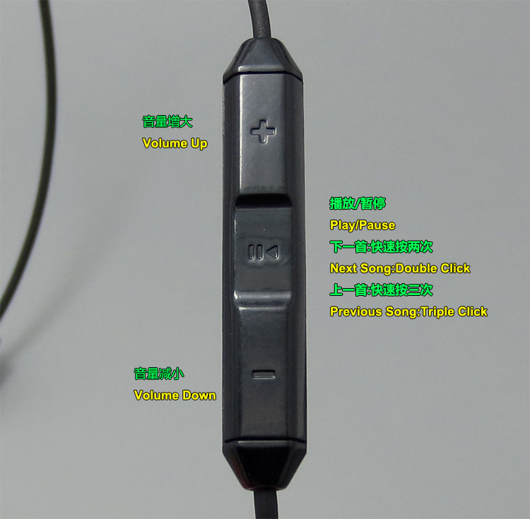 Mic Remote Volume Earphone Cable For Shure Se846 se535 se425 se315 se215 (Iphone Ipad Itouch) 