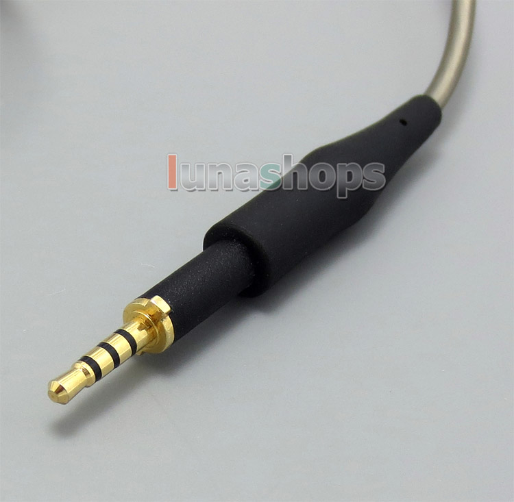 1.3m Silver Plated 5N OFC + Remote Headset Earphone cable For AKG K450 K451 K480 Q460 