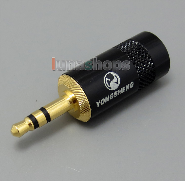 yongsheng Large Size 8mm Diameter 3.5mm Male Stereo Plug Adapter For DIY