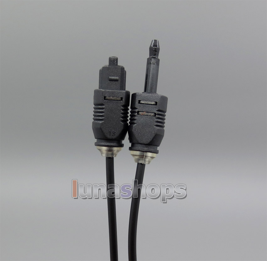 2pcs 2m Toslink to Mini Plug 3.5mm Digital Optical SPDIF Audio Cable 