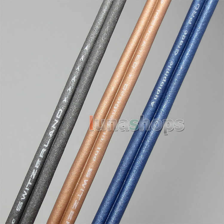 120cm Earphone PURE Silver Cable + PEP Insulated For Ultimate ears UE900 Fostex TE-05 Ultrasone IQ edition 8 julia 