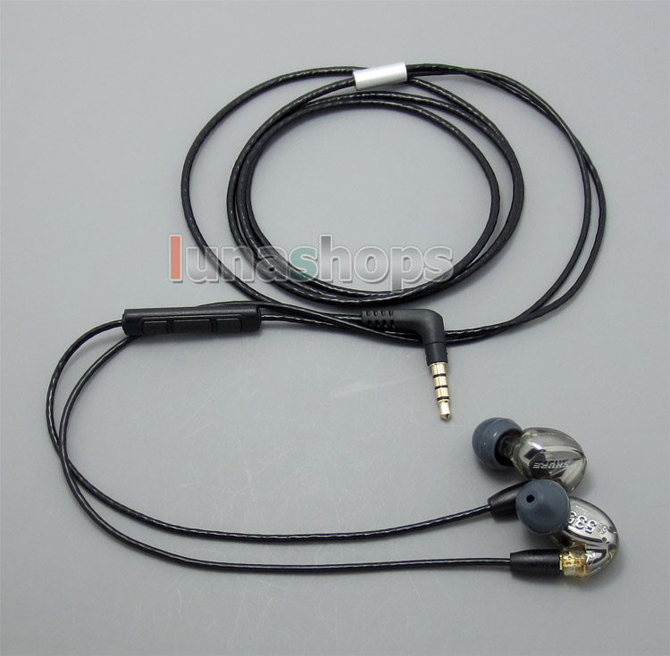 With Mic Remote Volume Earphone Cable For Shure se215 se315 se425 se535 Se846
