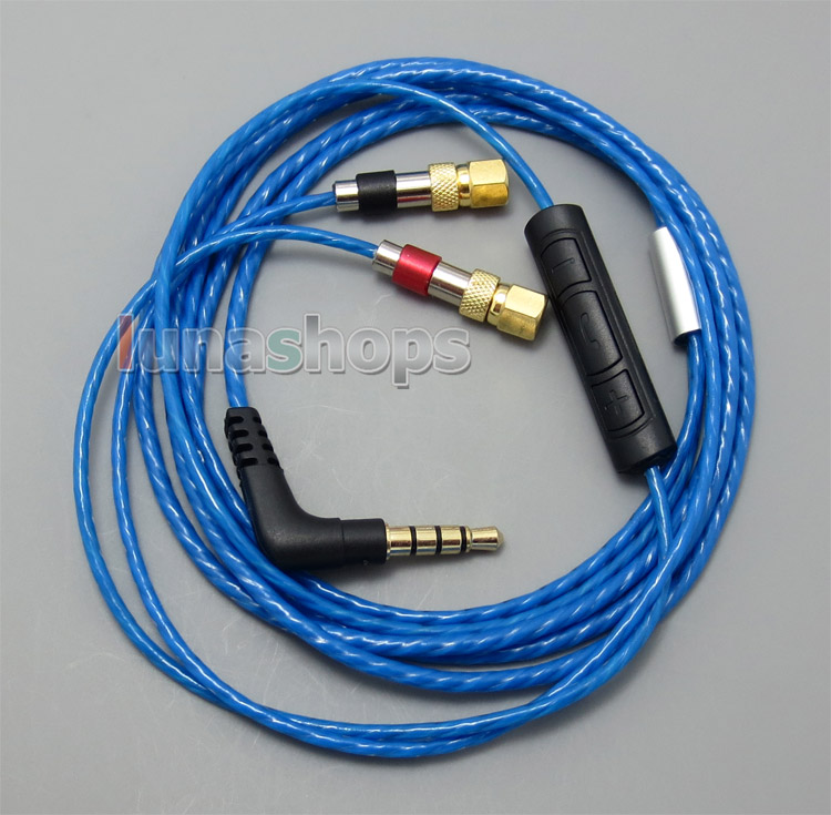 With Mic Remote Volume Cable For HiFiMan HE400 HE5 HE6 HE300 HE560 HE4 HE500 HE600 Headphone