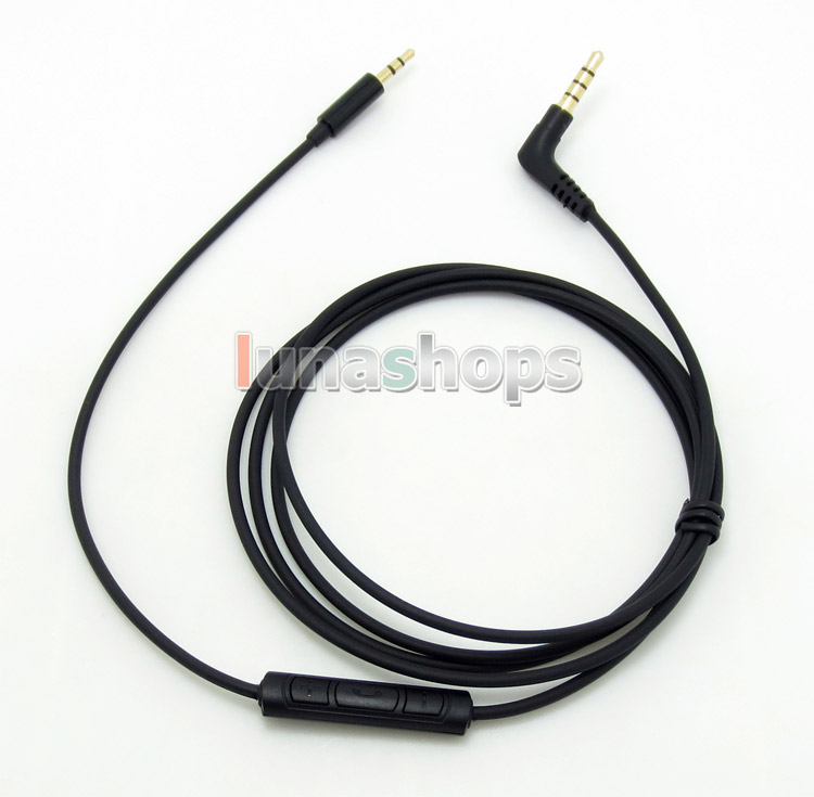 TPE Skin Hi-OFC + Mic Volume control Cable For B&W Bowers & Wilkins P5 P7 Headphone Earphone