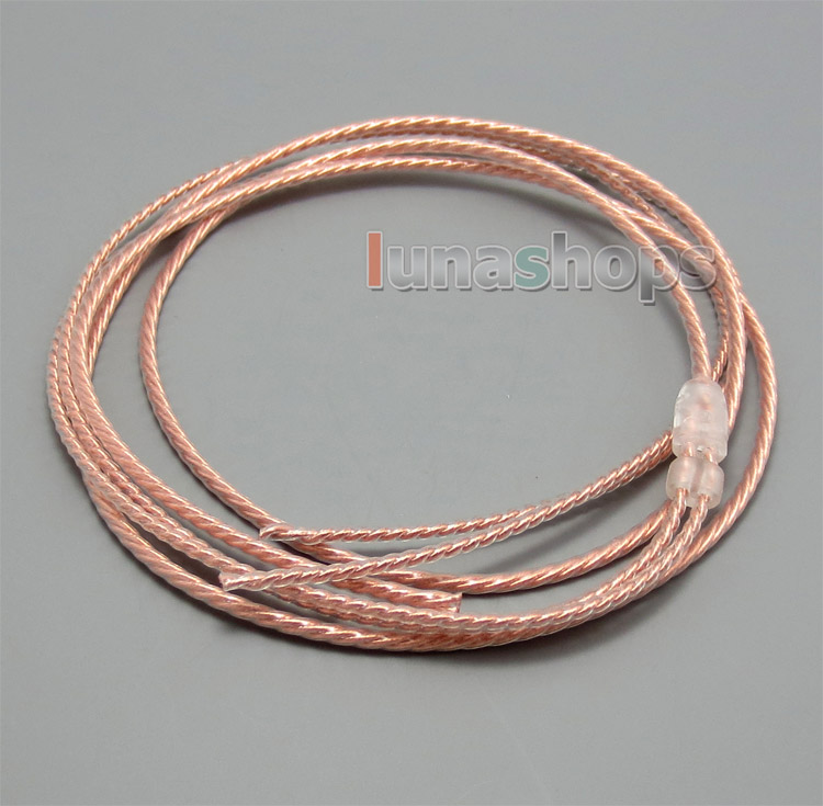 Bulk 1.2m Pure 5N PCOCC Headphone Earphone Cable DIY Custom or repair earphone wire