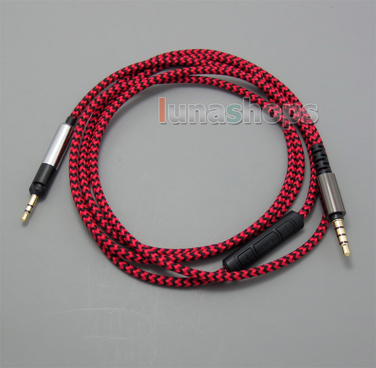 Hi-OFC With Mic Remote Headphone Cable For Sennheiser HD595 HD598 HD558 HD518 Headset
