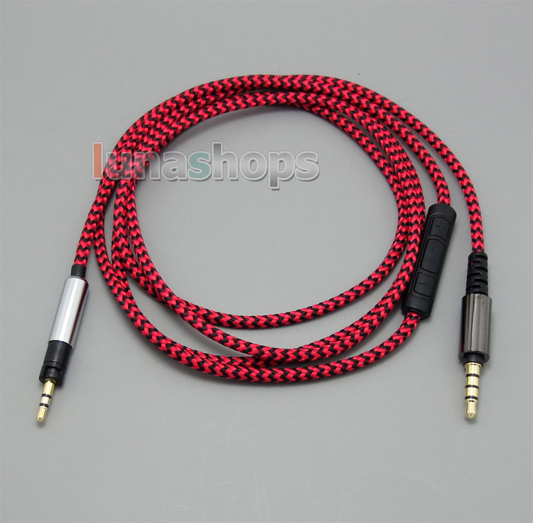 Hi-OFC With Mic Remote Headphone Cable For Sennheiser Momentum Over On Ear Headset
