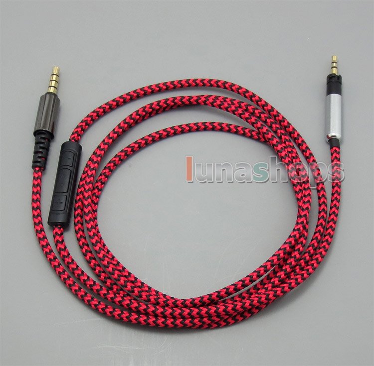 Hi-OFC With Mic Remote Headphone Cable For Sennheiser Momentum Over On Ear Headset
