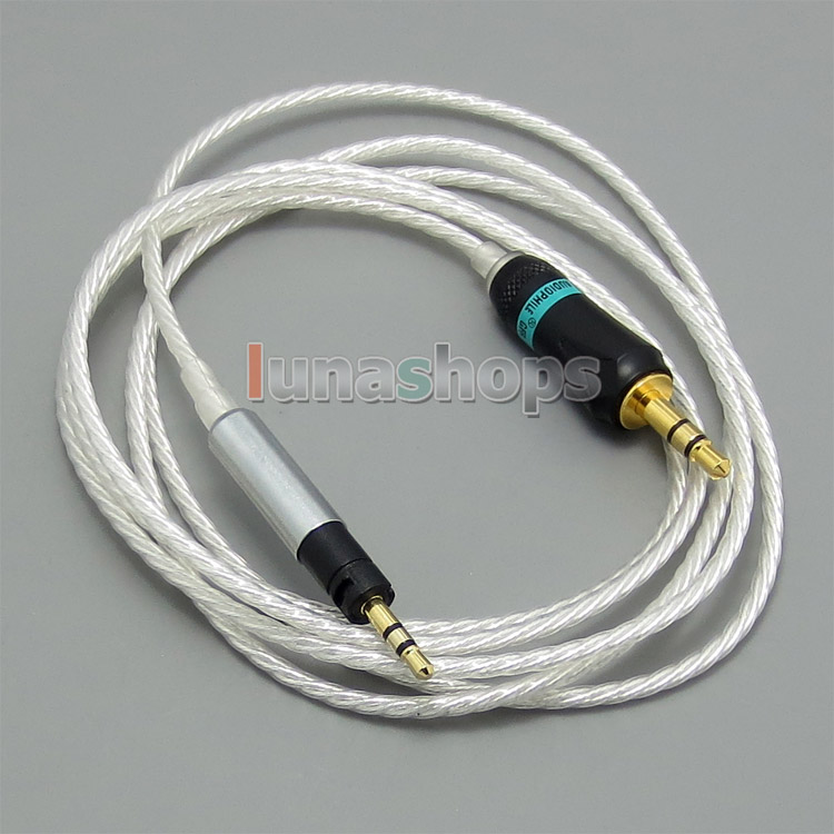 3.5mm 5N OCC + Silver Plated Copper Cable For Sennheiser Momentum Over On Ear Headset Earphone
