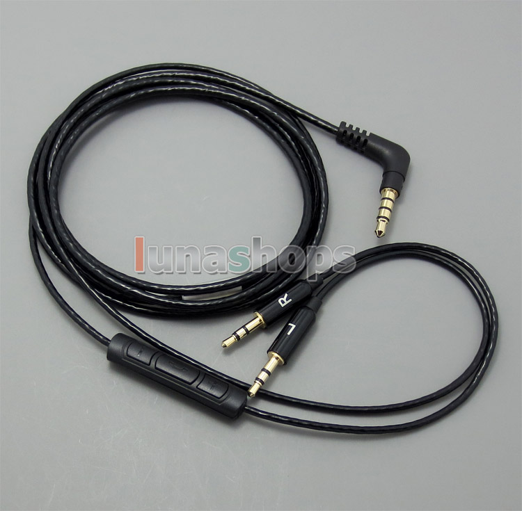 With Mic Remote Volume Cable For Sol Republic Master Tracks HD V8 V10 V12 X3 Headphone