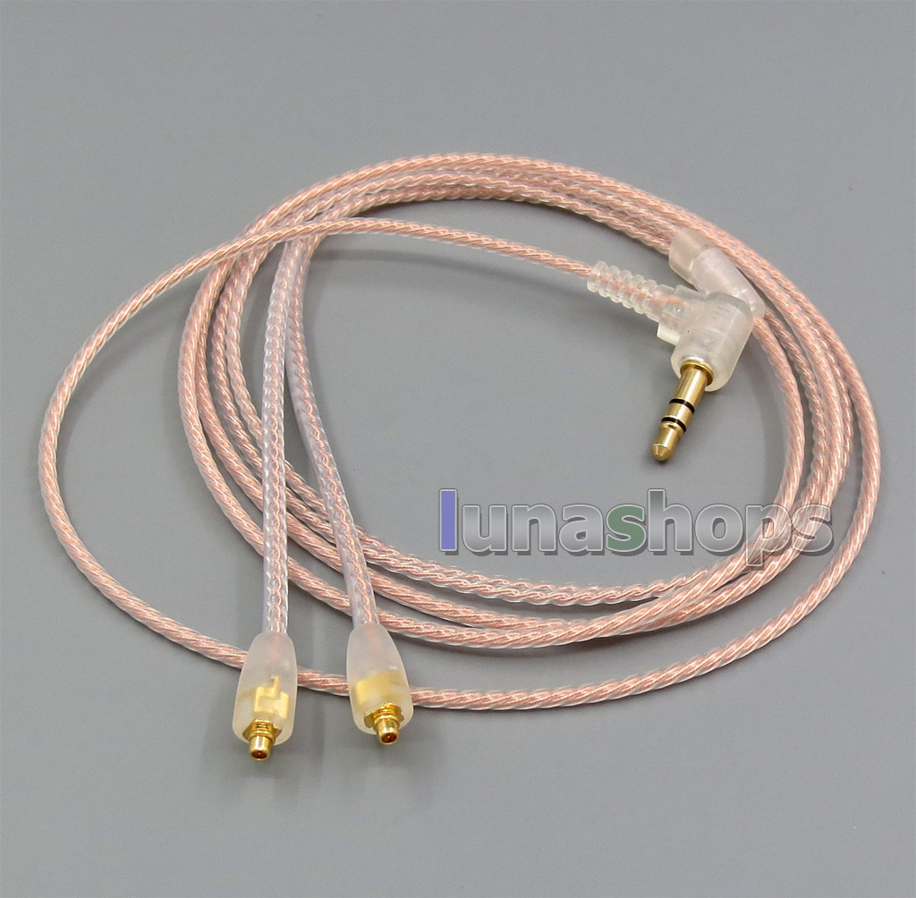 With Earphone Hook Silver Plated Cable For Shure se215 se315 se425 se535 Se846