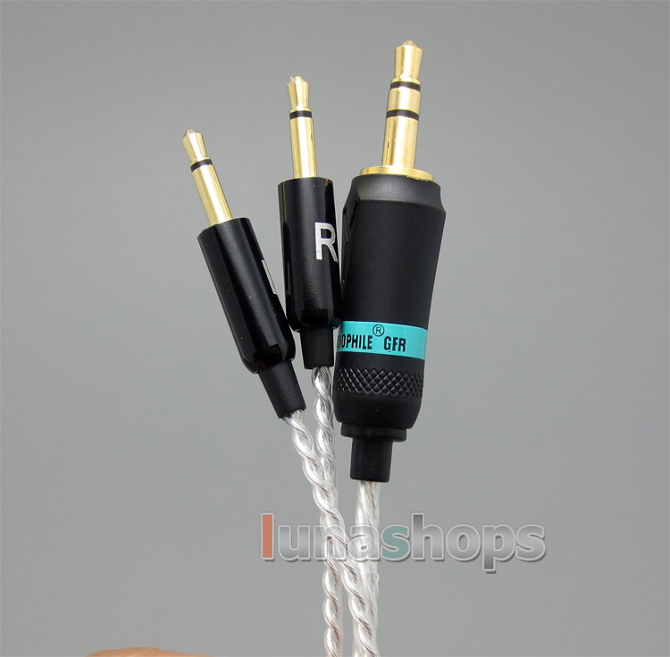 3.5mm 5N OCC + Silver Plated Copper Cable For B&W Bowers & Wilkins P3 headphone