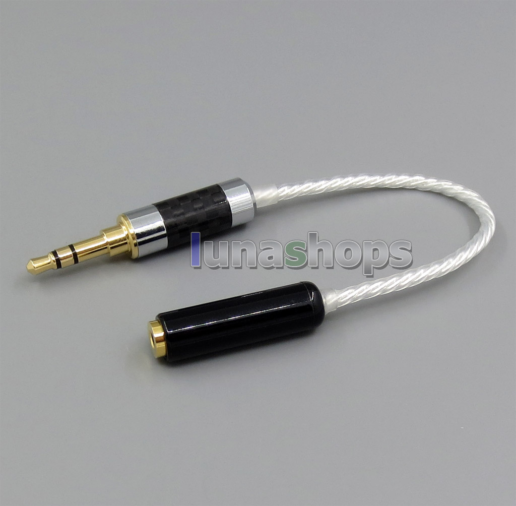 4pin 2.5mm Female Silver Plated TRRS Balanced AKR03 Layla Angie Earphone To 3pin 3.5mm Port Earphone Cable 