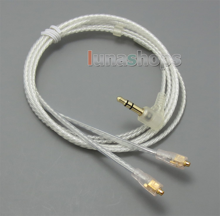 With Earphone Hook Silver Plated Cable For Westone W60 W50 W40 W30 W20 W10