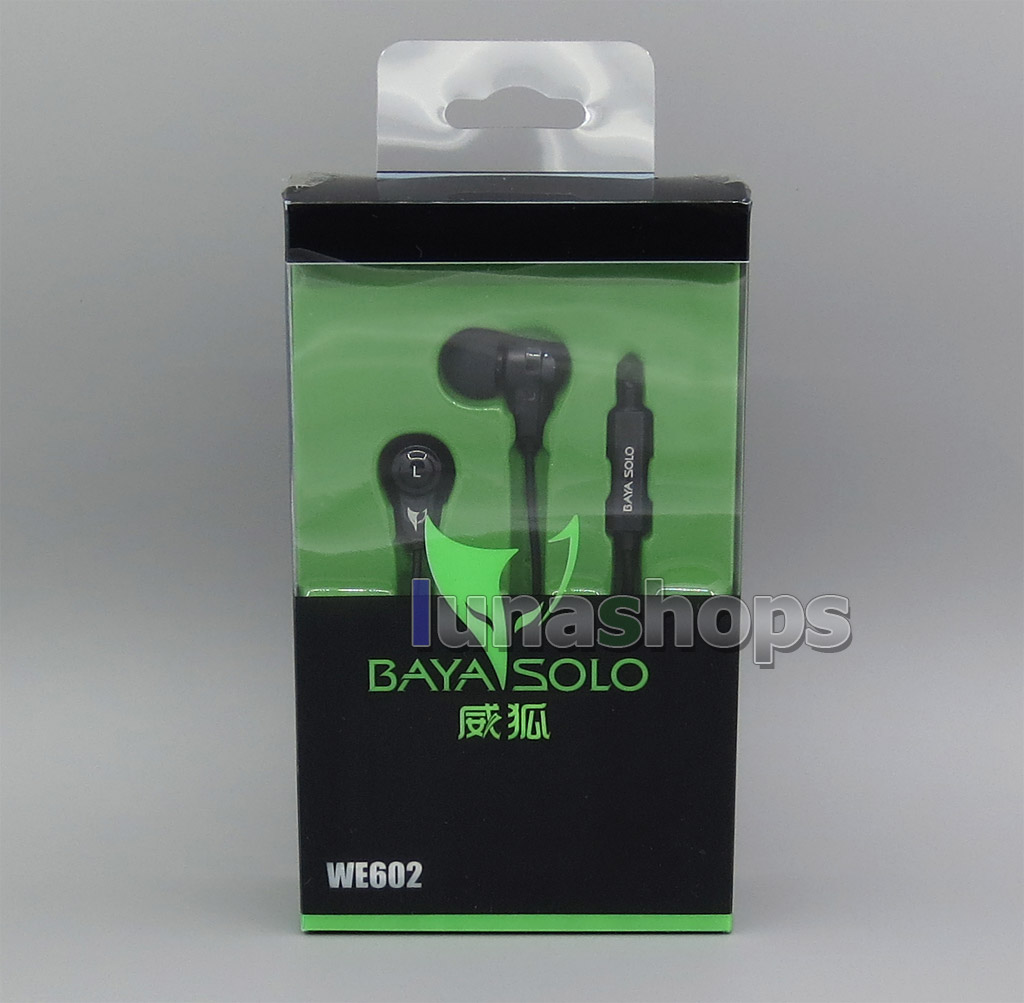 Bayasolo WE602 In-ear Stereo With Remote Mic Earphone For Iphone 6s 6Plus 5s Android etc.