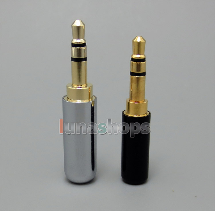 Slim Size Dia. 6.5mm Shell 3.5mm Audio DIY Repair Adapter For Earphone Headphone Cable