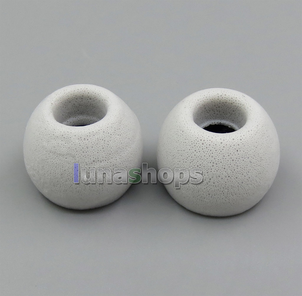 1pair Earphone Foam Tips With 4.9mm Plastic Tube For Shure KOSS Sony Sennheiser etc