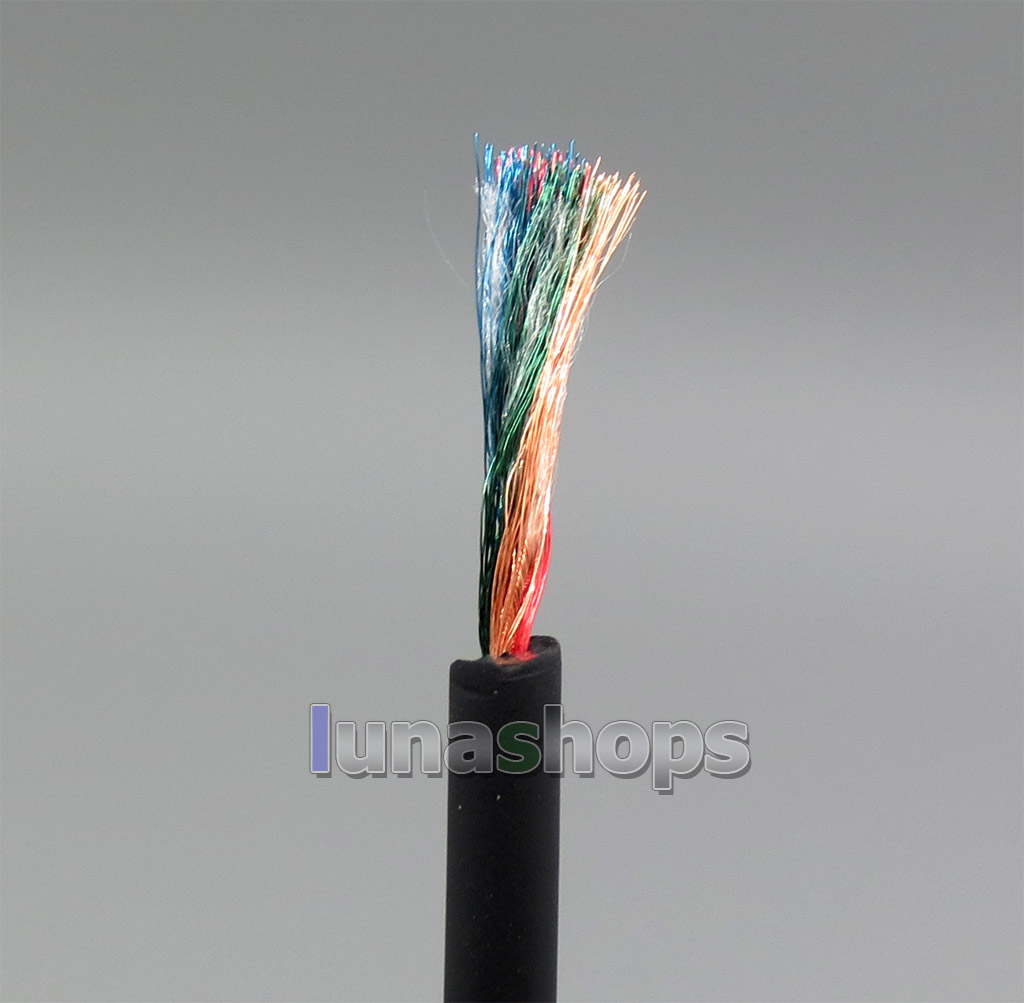 120cm Diameter 3.6mm 45*0.04mm 4N OCC Copper Stereo Earphone DIY Bulk Cable + TPE Insulating Layer  