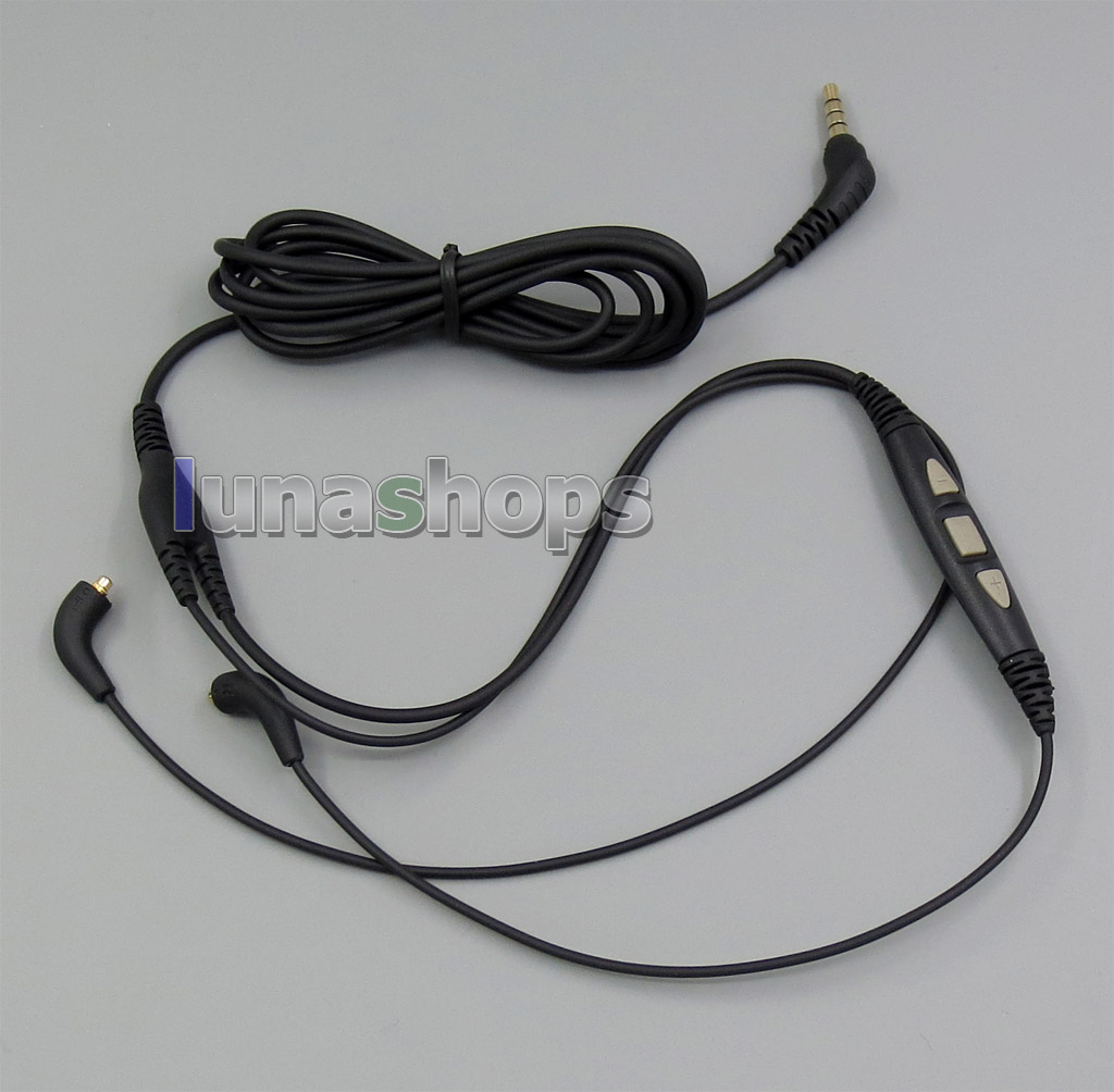 Cable Microphone Volume Control For Shure CBL-M+ Iphone SE215 SE315 SE425 SE535 SE846