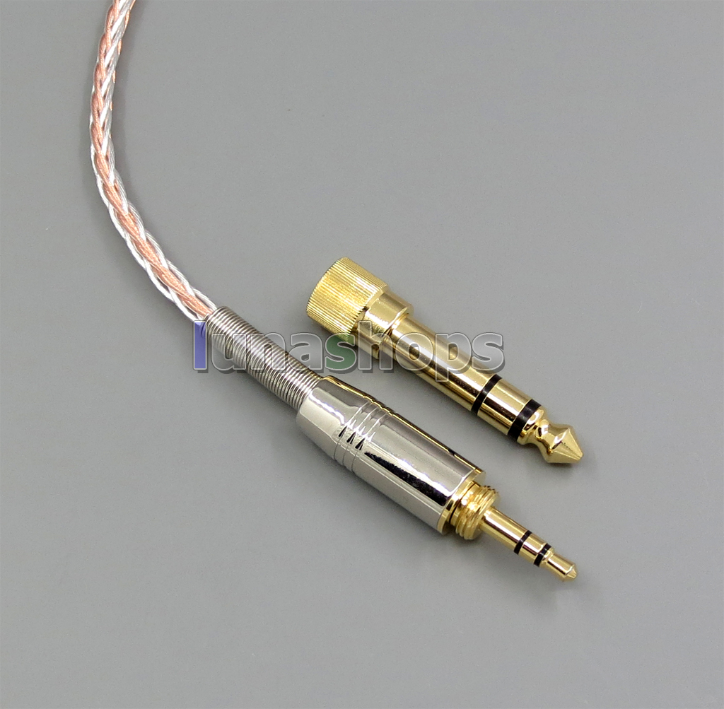800 Wires Soft Silver + OCC Alloy Teflon AFT Earphone Headphone Cable For Final Audio Design Pandora Hope vi Denon AH-D600 D7100 Velodyne vTrue  