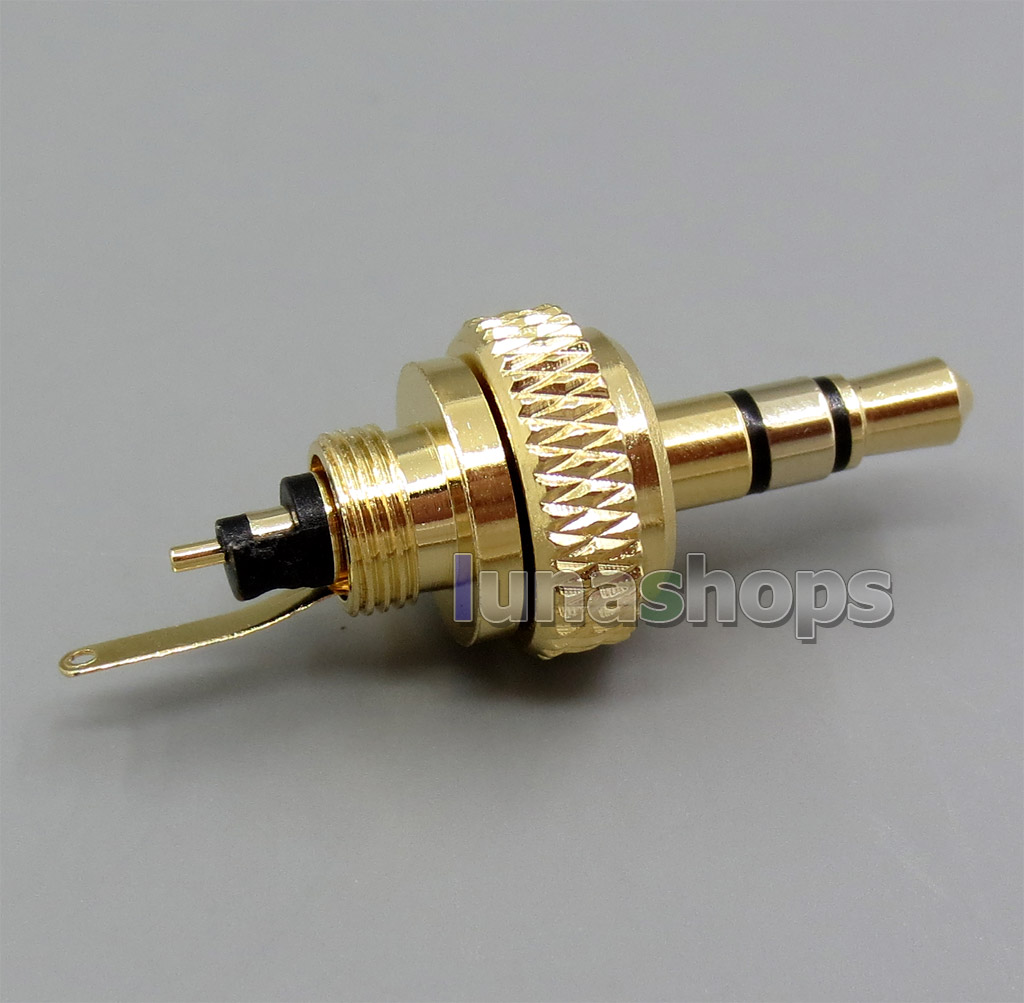 3.5mm 3 poles Male stereo DIY Solder Adapter Plugs Pins For Sony MDR-Z7 Headphone