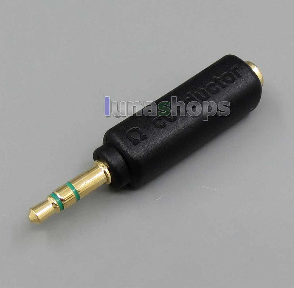 75Ohm 150Ohm 200Ohm Impedance Resistance 3.5mm Male To Female Adapter Conductor For Headphone Earphone Cable