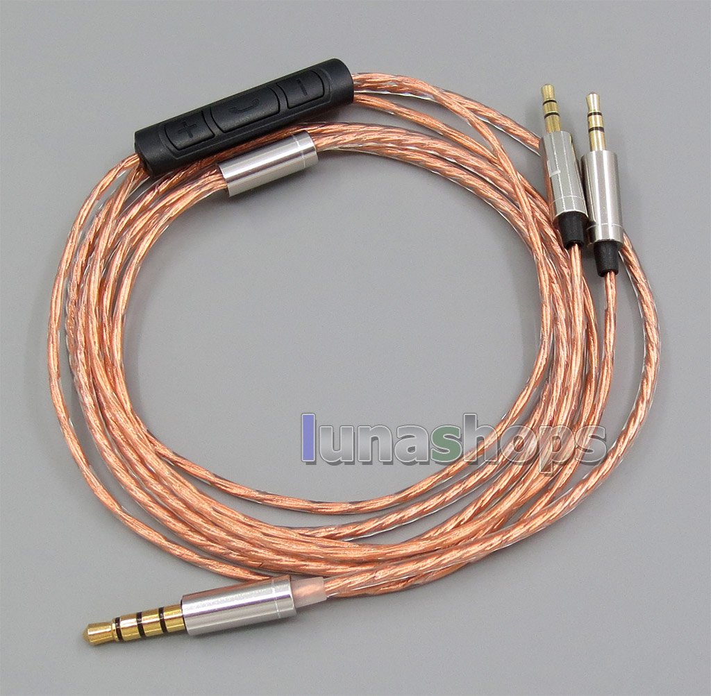 With Mic Remote Shielding Earphone Cable For Sol Republic Master Tracks HD V8 V10 V12 X3 Headphone