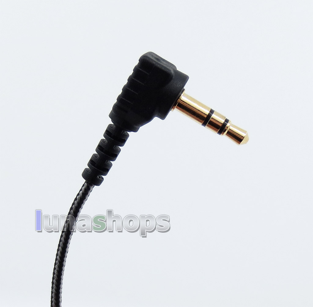 Black And White Earphone Audio Cable For Sennheiser HD25 HD 25-1 HD25-1 II HD25-13 HD25-C