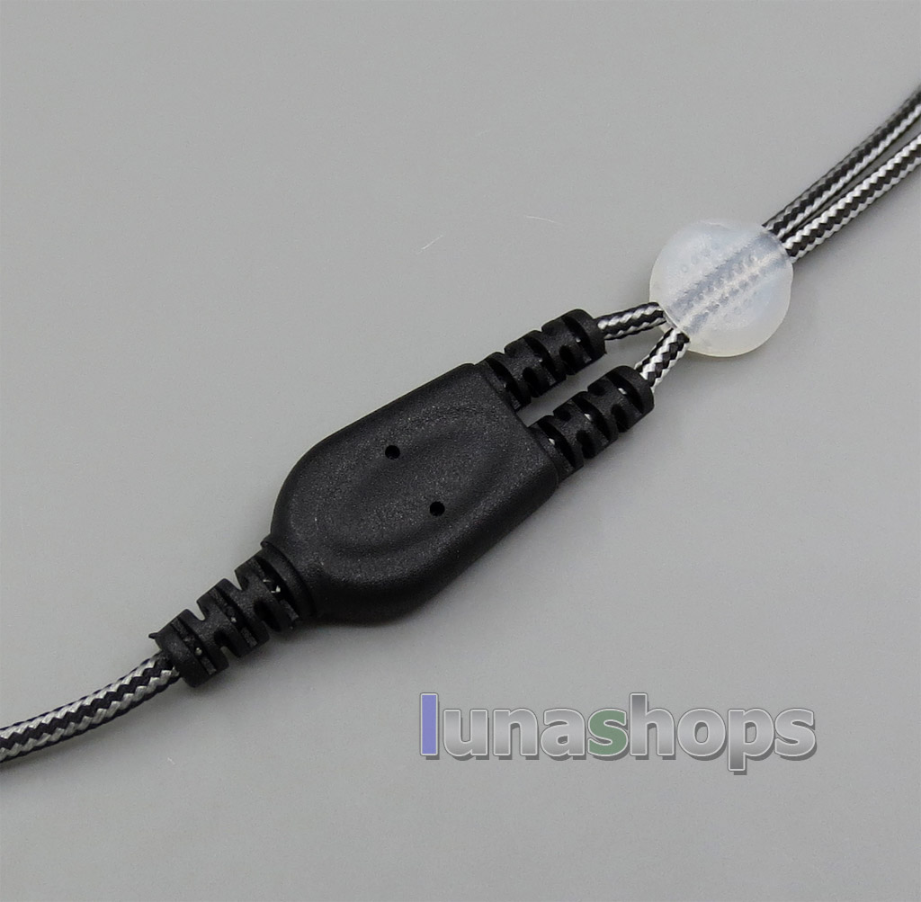 Black And White With Earphone Hook Audio Cable For Shure se215 se315 se425 se535 Se846