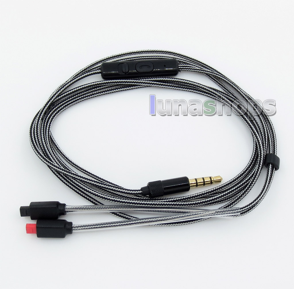 Earphone cable with Remote Mic Hook to audio-technica ATH-IM50 ATH-IM70 ATH-IM01 ATH-IM02 ATH-IM03 ATH-IM04