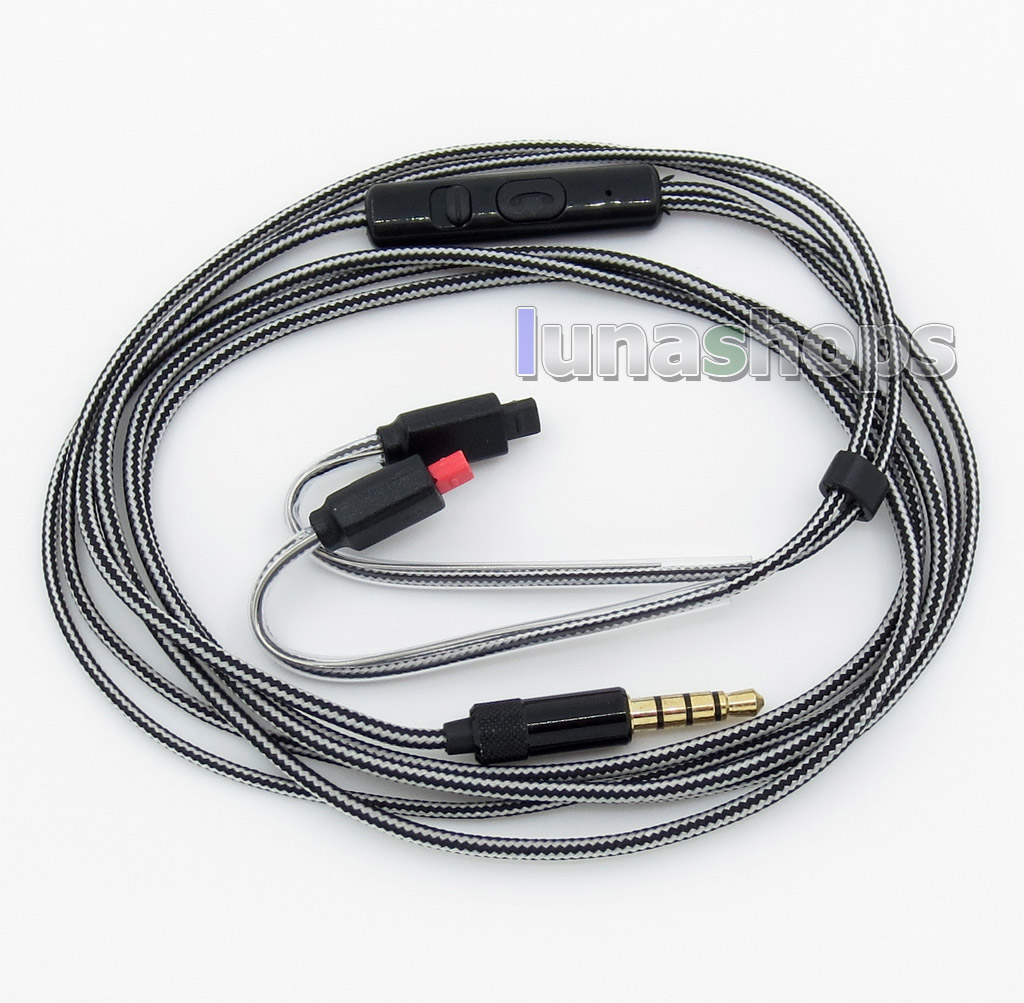 Earphone cable with Remote Mic iphone Android to audio-technica ATH-IM50 ATH-IM70 ATH-IM01 ATH-IM02 ATH-IM03 ATH-IM04