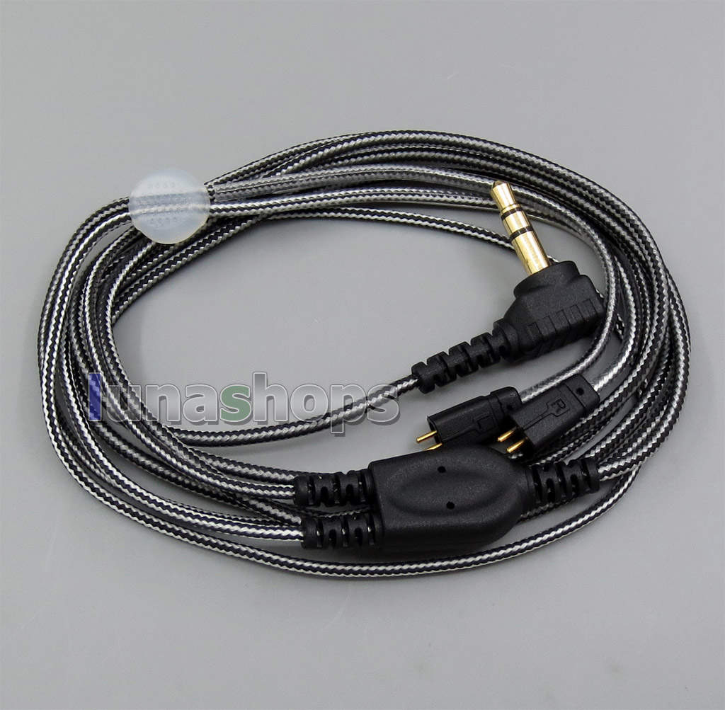 Black And White With Earphone Hook Audio Cable For Ultimate Ears UE TF10 SF3 SF5 5EB 5pro TripleFi 15vm TF15