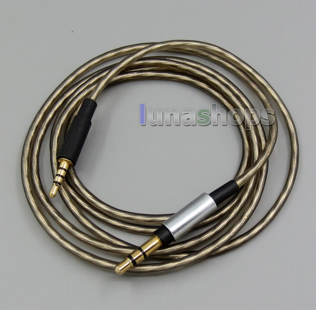 1.2m 3.5mm To 2.5mm Headphone Silver Plated Cable For  Bose QC15 QC25 OE2 OE2i AE2 AE2i AE2w SoundLink 
