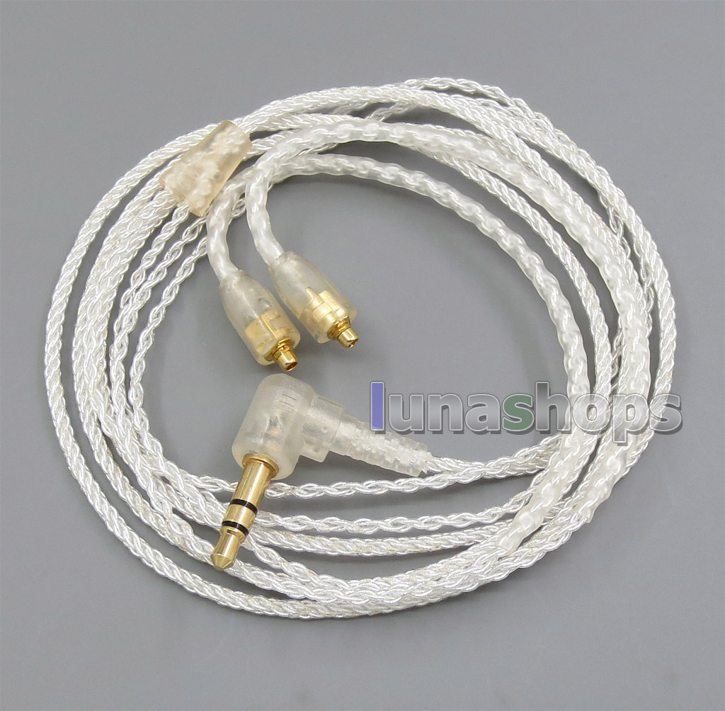 JYL Silver Plated + OCC Series With Earphone Hook Cable For Shure se215 se315 se425 se535 Se846