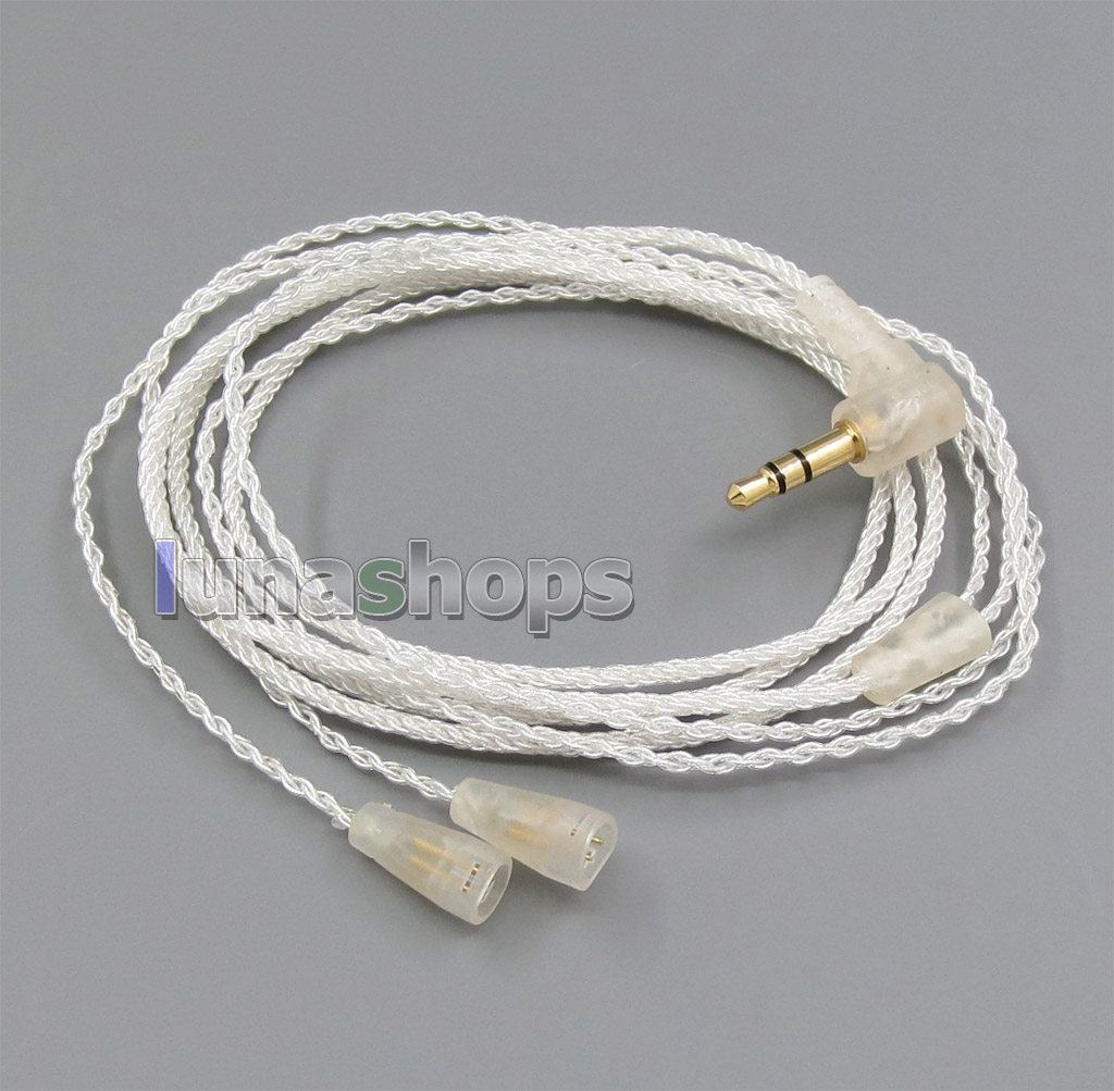 JYL Silver Plated + OCC Series With Earphone Hook Cable For Sennheiser IE8 IE8i