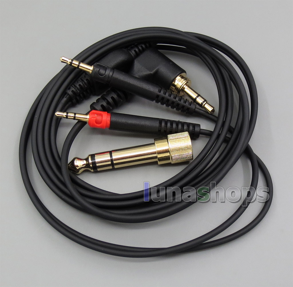 6.5mm 3.5mm Plugs Headphone Earphone Stereo Cable For Audio-Technica ATH-R70X