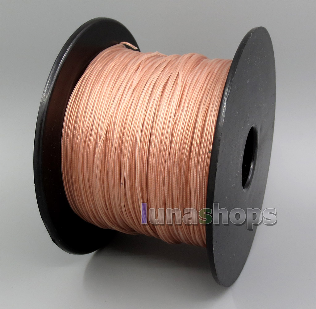 100m Pure 7N OCC Signal TPE Skin Earphone DIY Cable Wire 7*0.1 Dia:0.82mm 