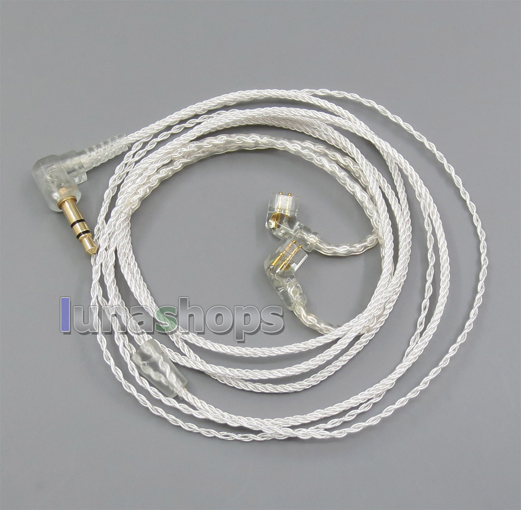 JYL Silver Plated + OCC Series With Earphone Hook Cable For ue18 11pro 10pro 7pro Custom In ear 