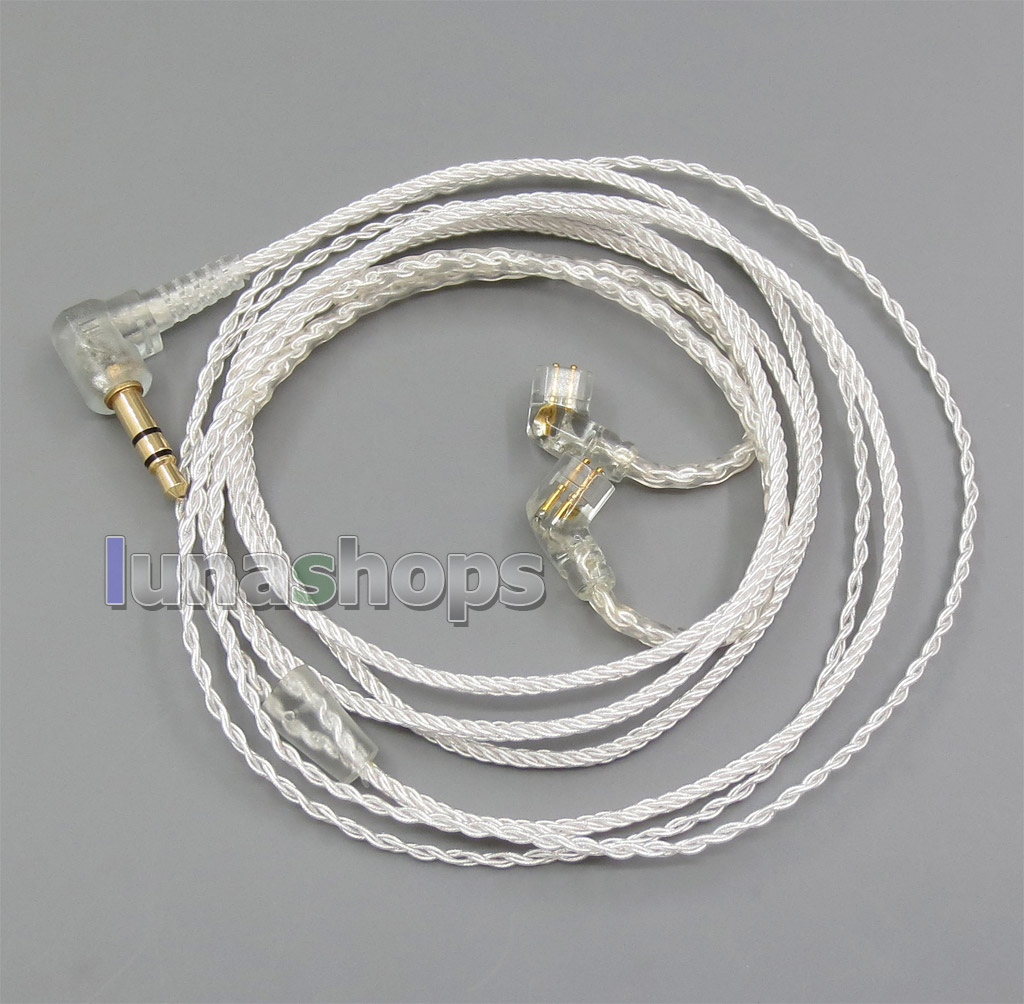 JYL Silver Plated + OCC Series With Earphone Hook Cable For ue18 11pro 10pro 7pro Custom In ear 