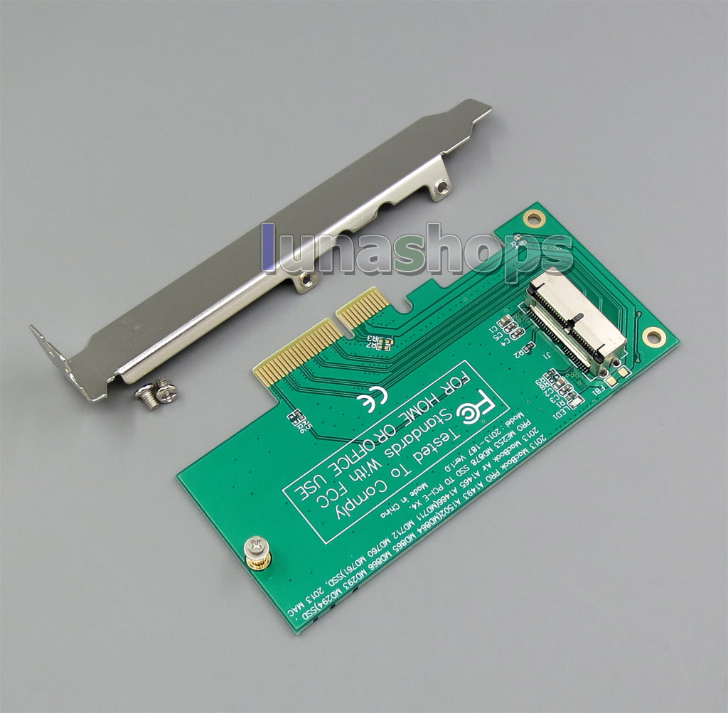 PCI Express PCI-E to SSD Convert Card for A1465 A1493 Apple 2013 Macbook Pro Air