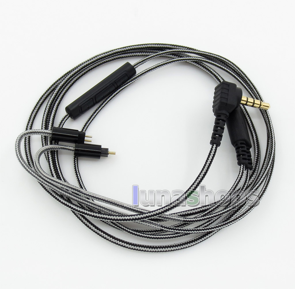 Earphone cable with Remote Mic Hook For W4r UM3X UM3RC ue11 ue18 JH13 JH16 ES3 For DIY Westone