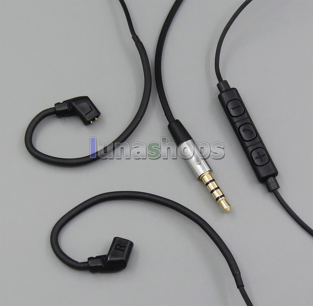 Original Style With Earphone Hook Mic Remote Cable For ue18 11pro 10pro 7pro Custom In ear Iphone Android