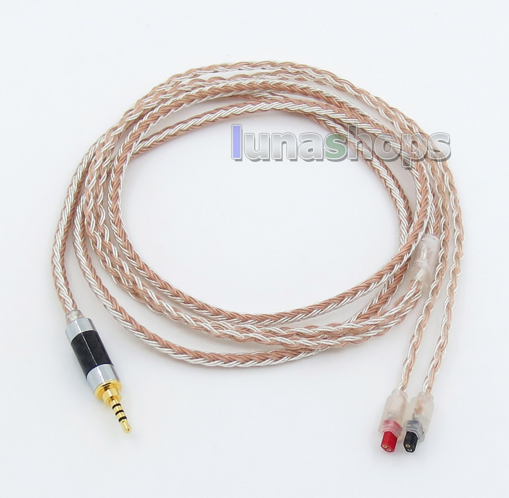 2.5mm 4pole TRRS Balanced 16 Core OCC Silver Mixed Headphone Cable For Audio-Technica ATH-IM50 IM70 IM01 IM02 03 04