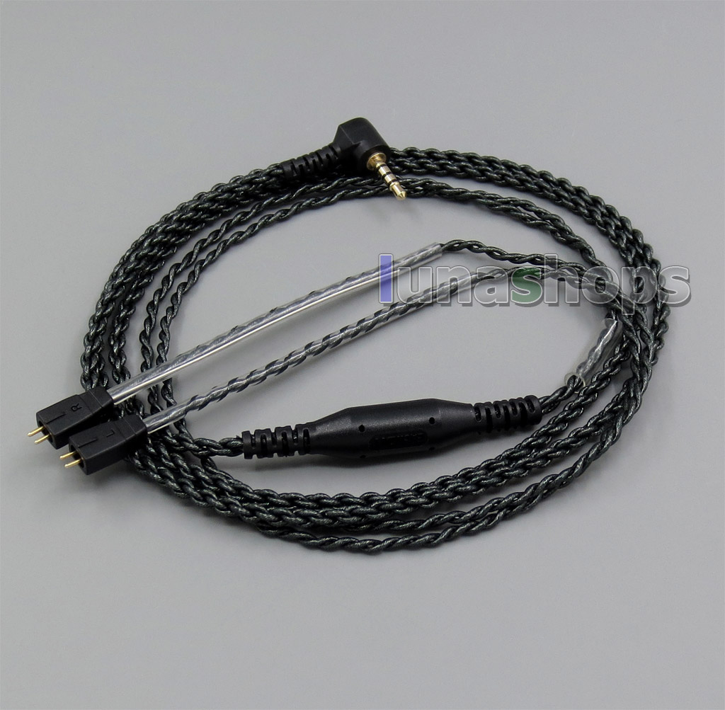 EachDIY 2.5mm TRRS Earphone Silver Plated OCC Foil PU Cable For Ultimate Ears UE TF10 TripleFi 15vm M-Audio